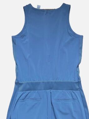 Sleeveless ATHLETIC Romper in Cottage Blue